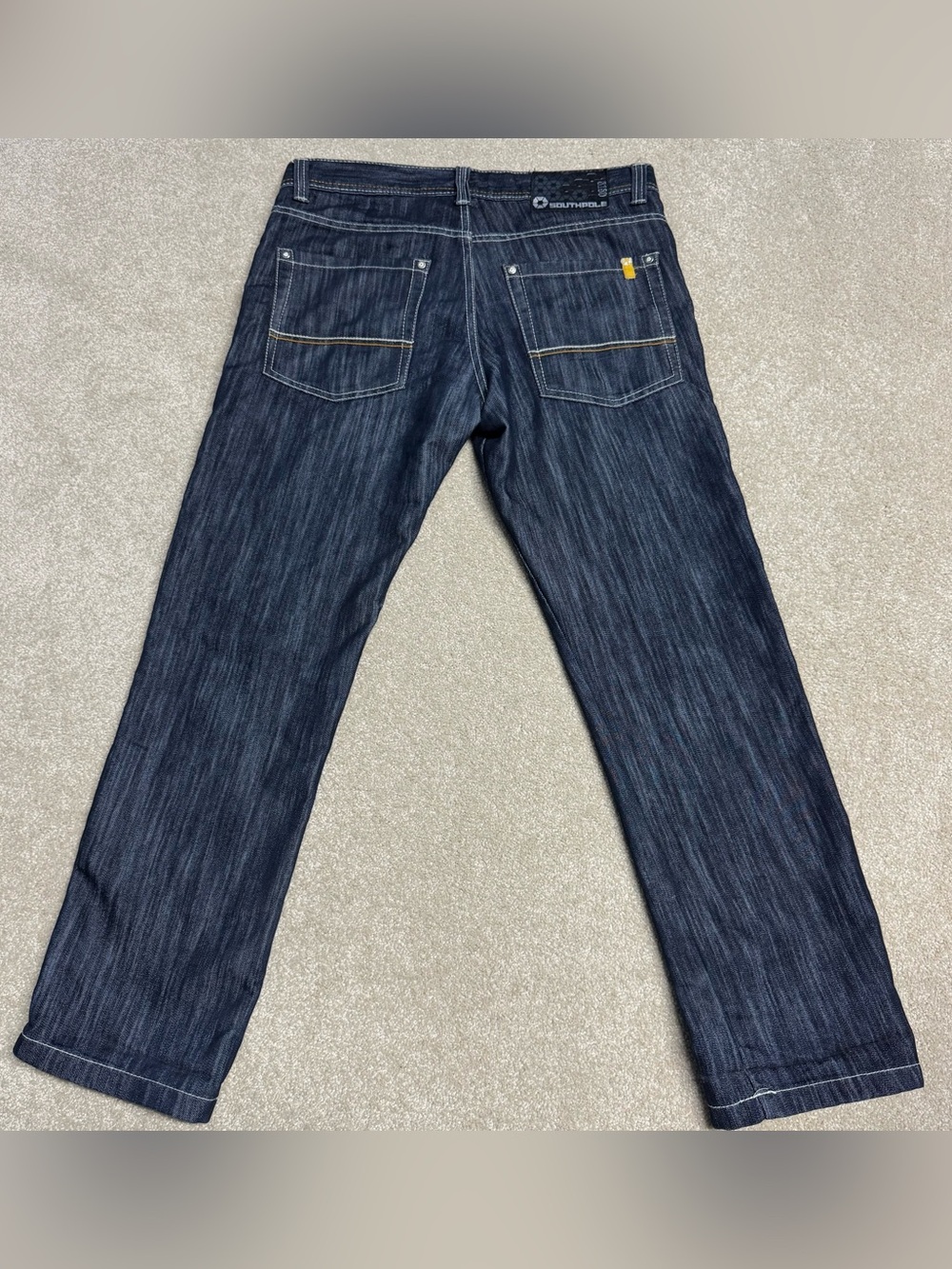 Southpole Straight Leg Jeans Men’s 32x30 Dark Wash Blue Y2K Streetwear Pockets
